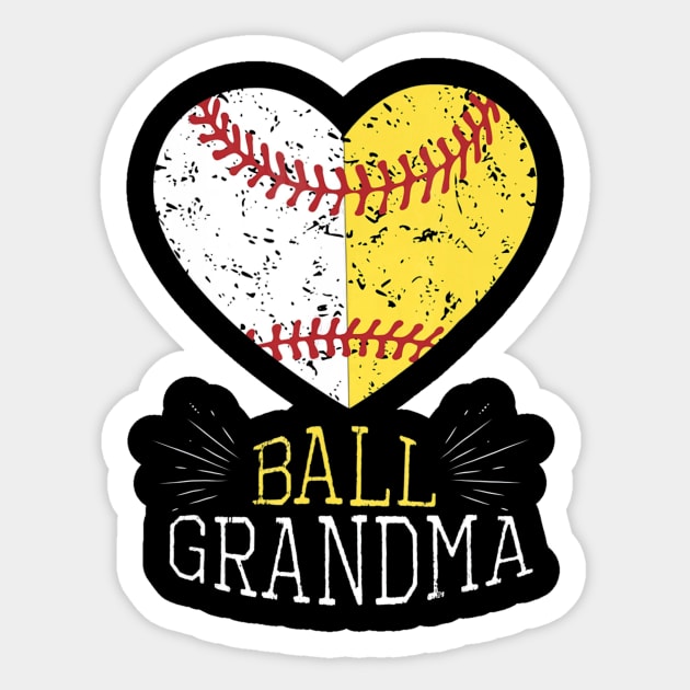 Mom Funny Baseball Shirt Ball Grandma Softball Sticker by Chicu